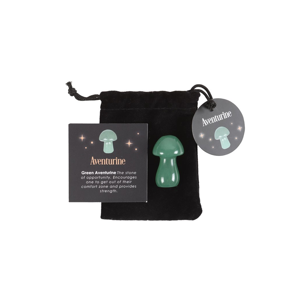 Magical Aventurine Crystal Mushroom - Image 2
