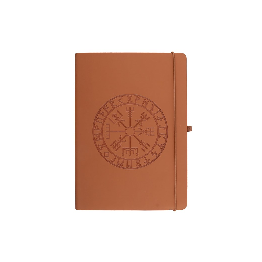 Viking Compass A5 Faux Leather Journal with Pen - Image 2