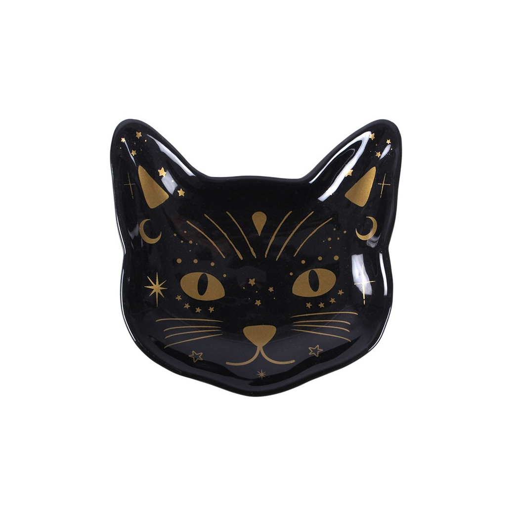 Magick Black Cat Face Trinket Dish - Image 2