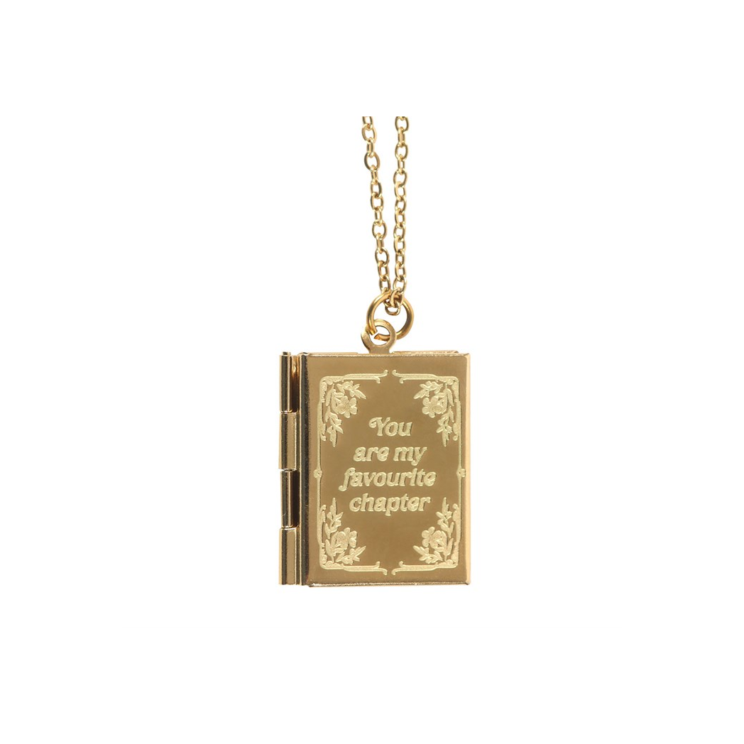 Book Shaped Locket Necklace in Gift Box - Image 3