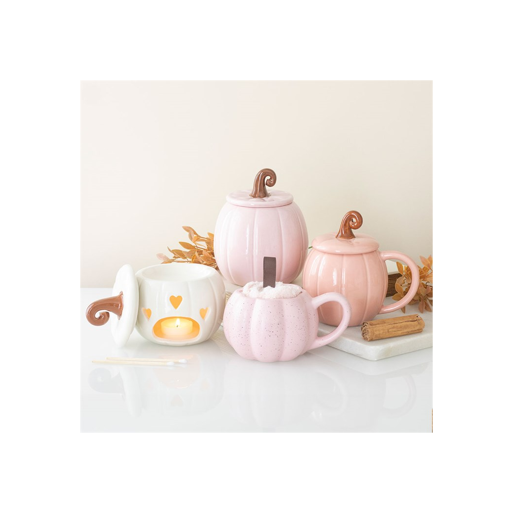 White Curly Pumpkin Oil Burner - Image 5