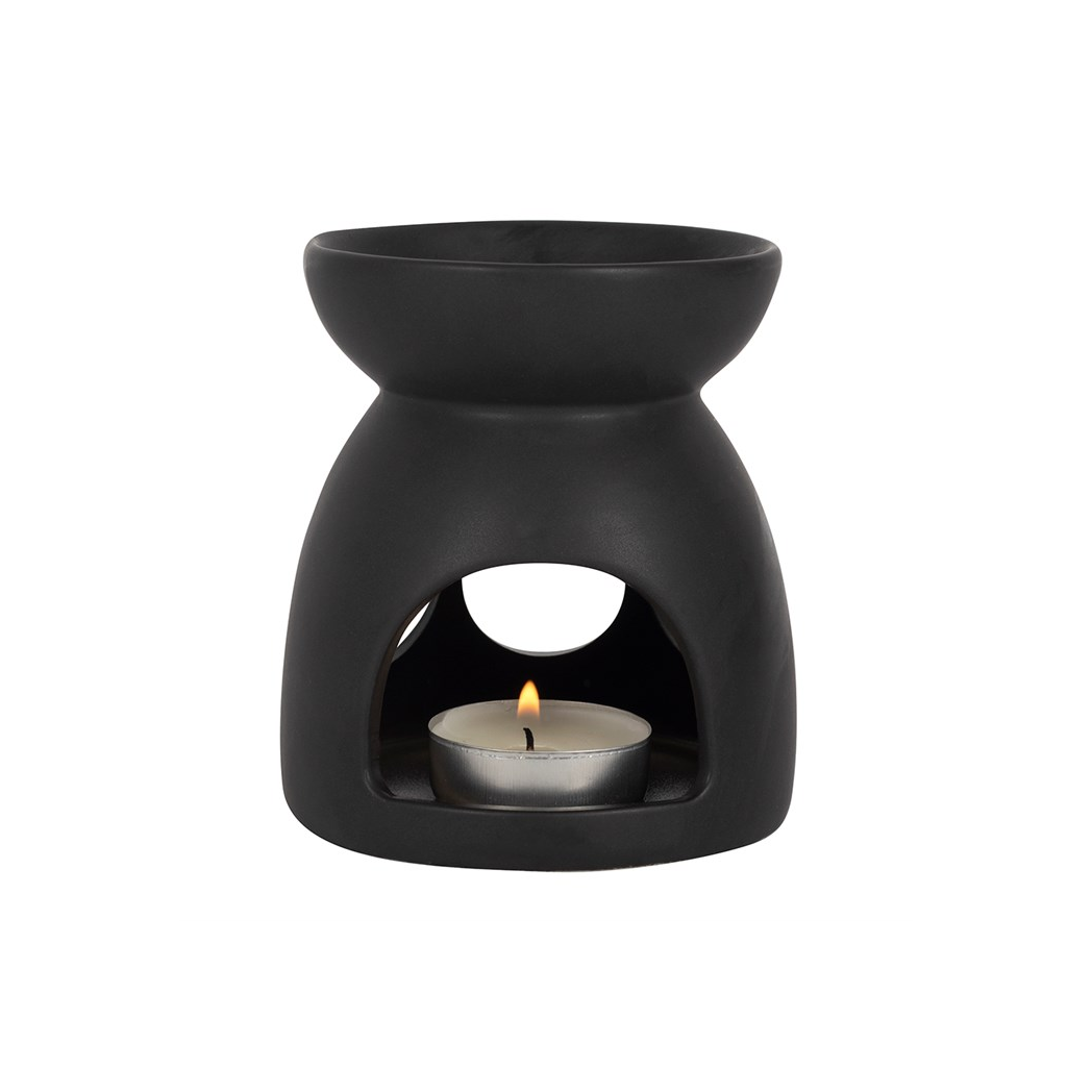 Black Triple Moon Cut Out Oil Burner - Image 3