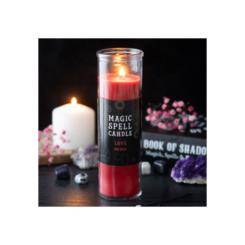 Love Red Rose Magic Spell Tube Candle
