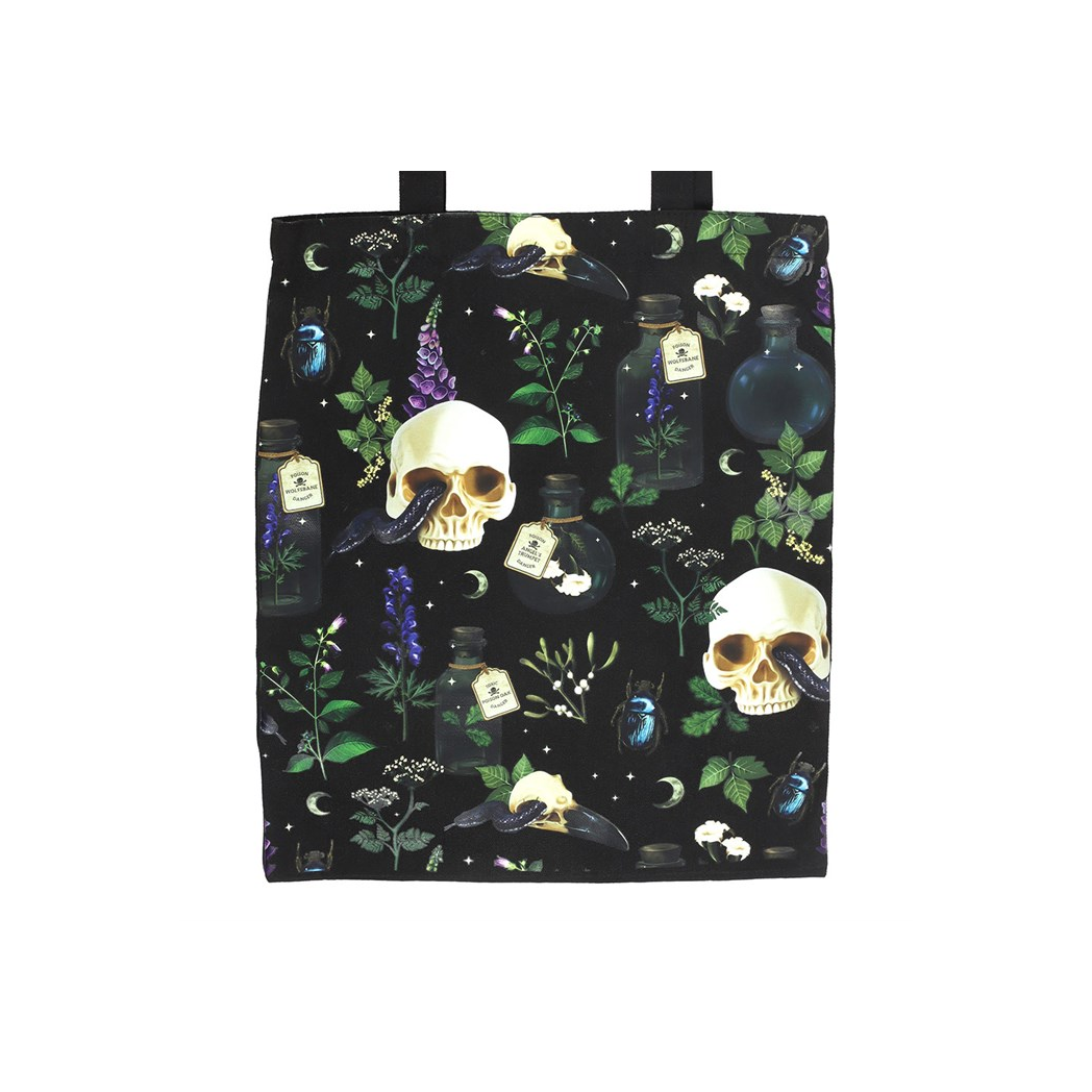 Venom & Vines Print Polycotton Tote Bag - Image 3