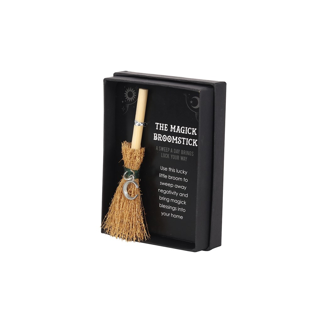 Crescent Moon Mini Magick Broomstick - Image 2