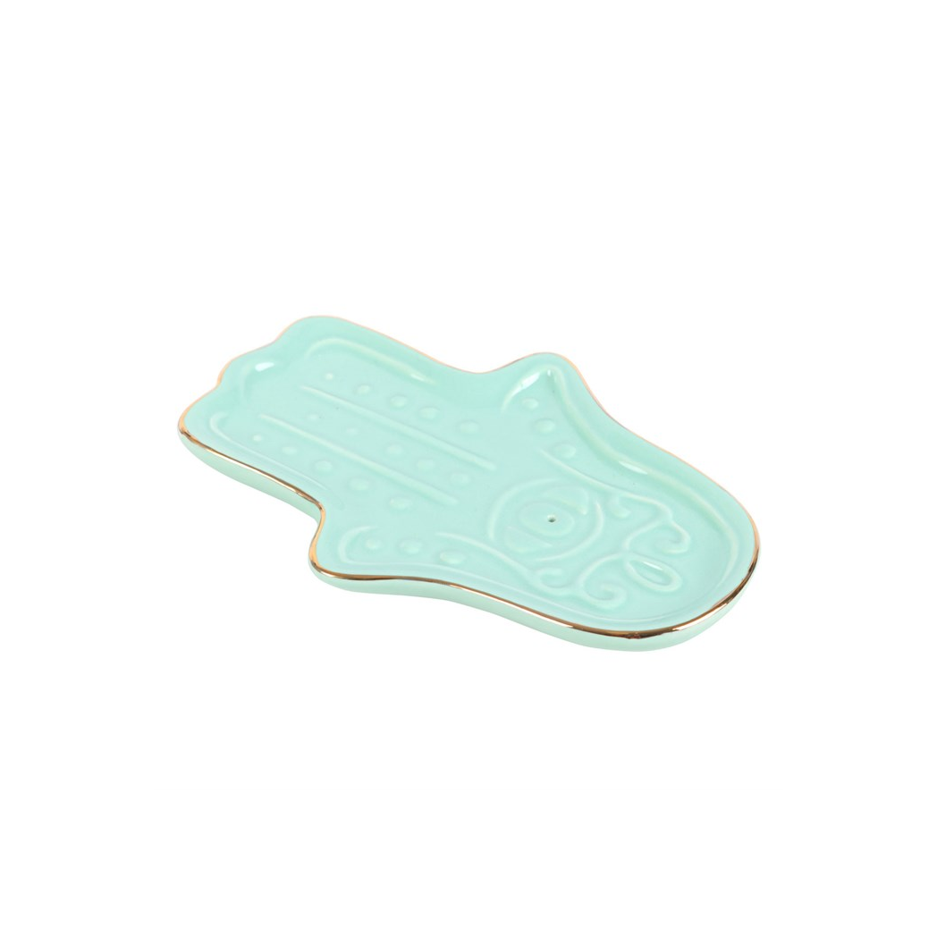 Blue Hamsa Hand Incense Stick Holder - Image 4