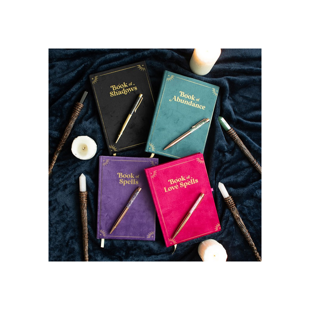 Book of Shadows Journal with Black Obsidian Crystal Pen - Image 6