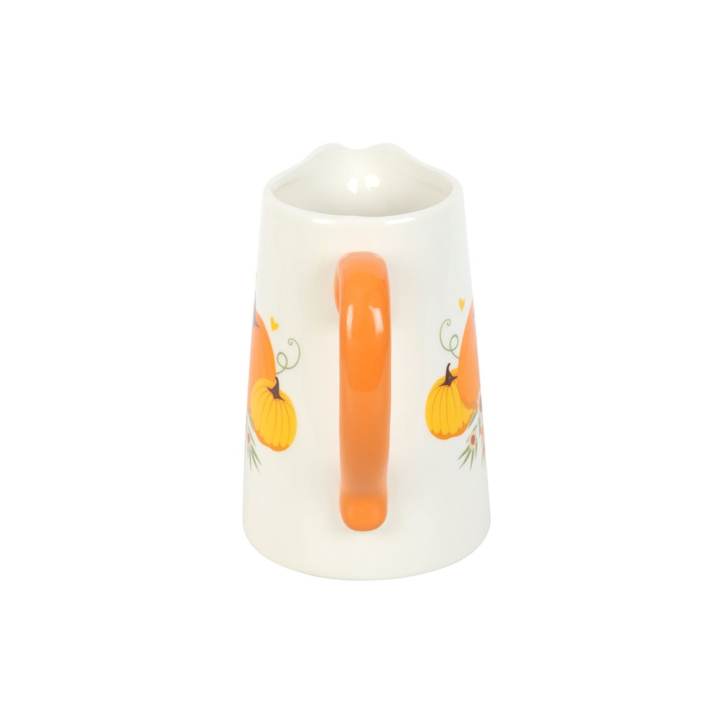 Autumn Pumpkin Ceramic Flower Jug - Image 3