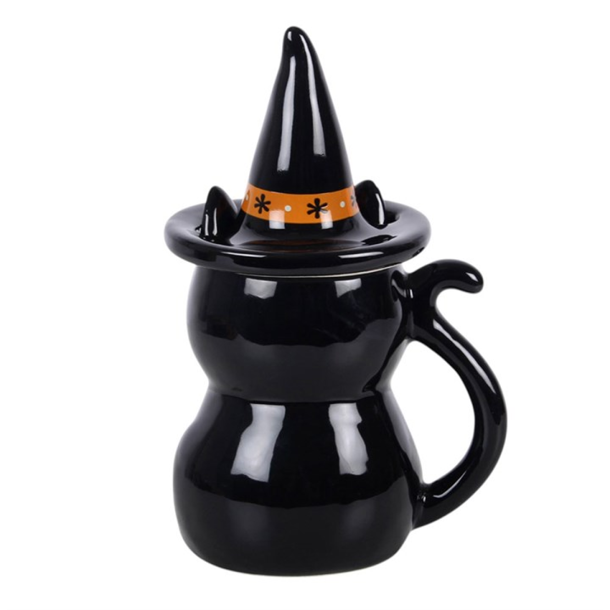 Frightful Folk Black Cat Lidded Mug - Image 5
