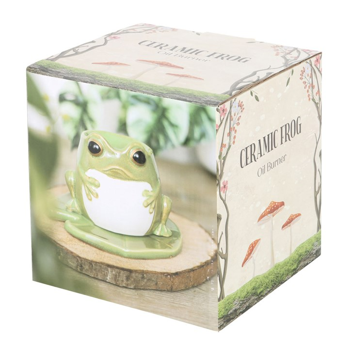 Frog Shaped Oil Burner and Lily Pad Plate - Image 6