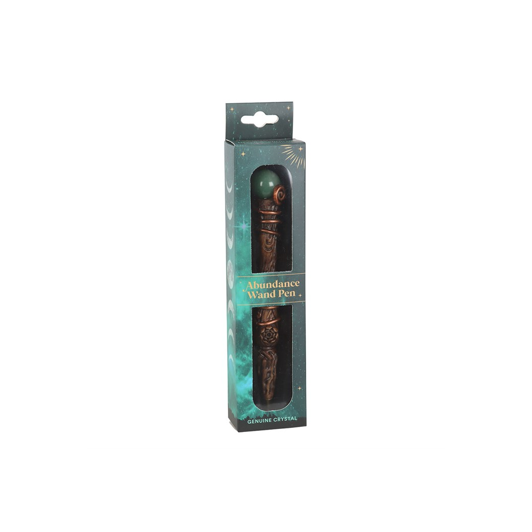 Abundance Green Aventurine Crystal Wand Pen - Image 2