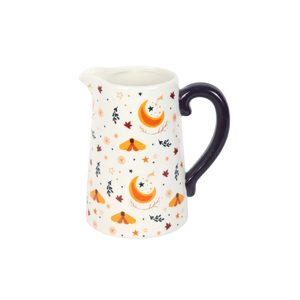 Autumn Magic Harvest Moon Print Ceramic Flower Jug - Image 4