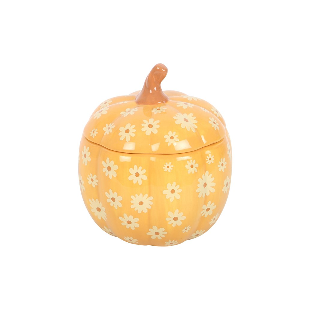 Groovy Floral Pumpkin Oil Burner - Image 2