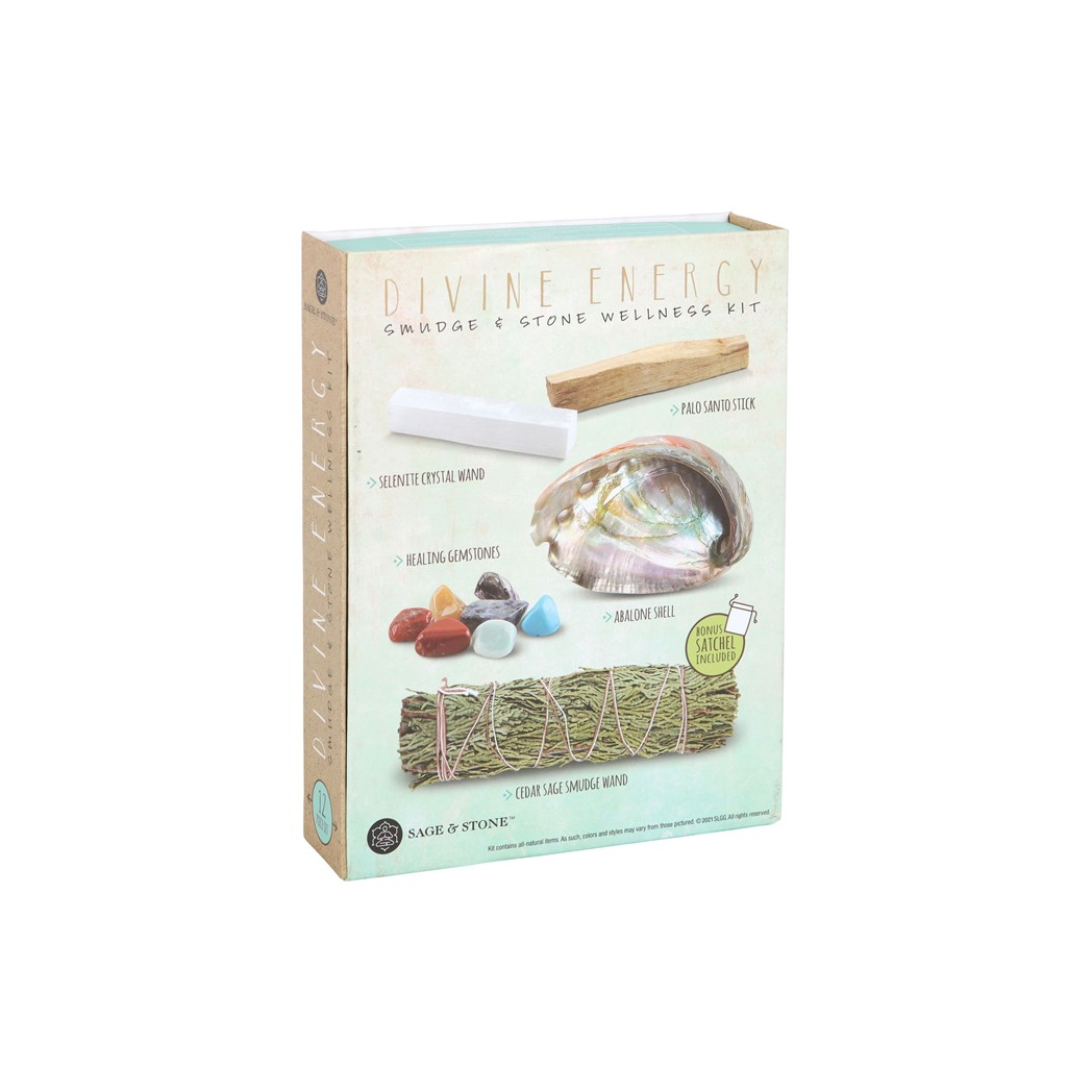 Divine Energy Smudge and Stone Wellness Kit - Image 3
