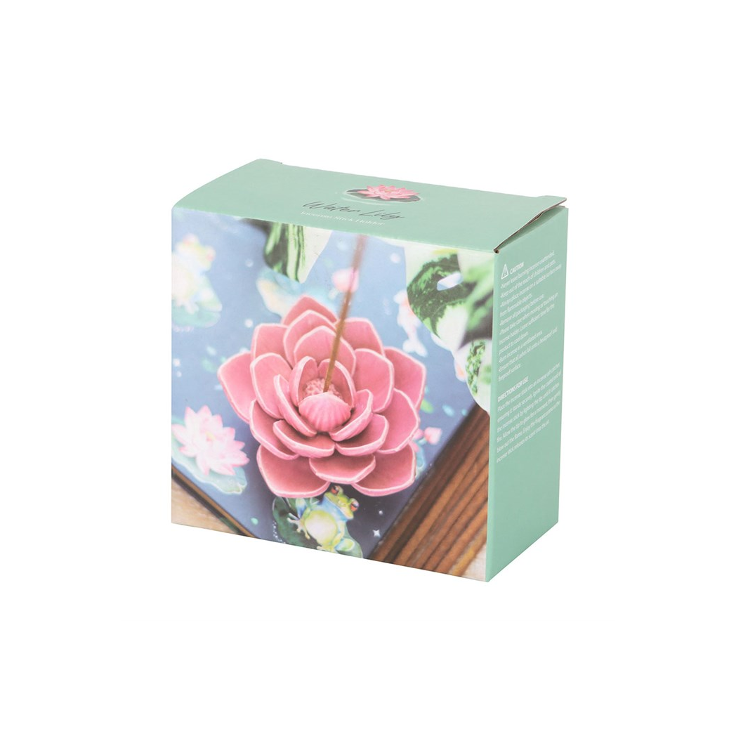 Pink Water Lily Incense Stick Holder - Image 5