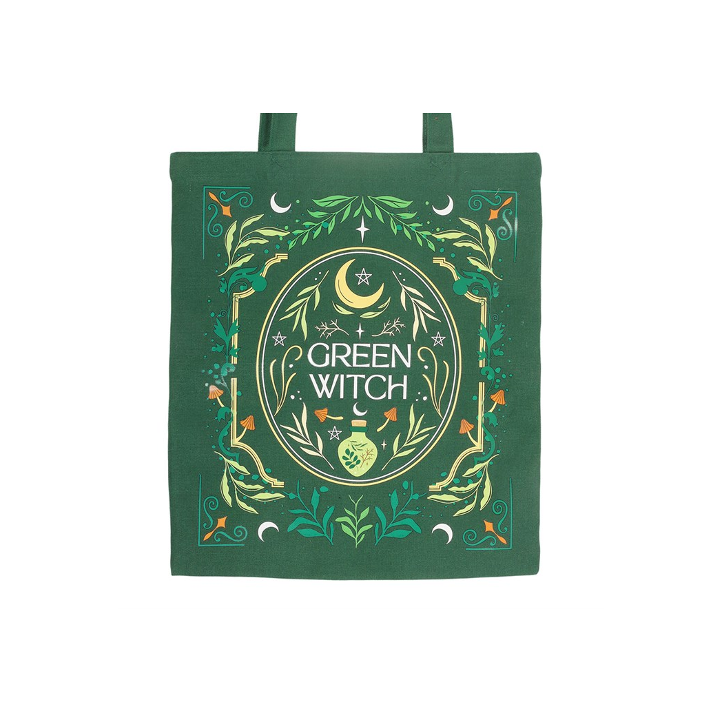Green Witch Tote Bag - Image 3