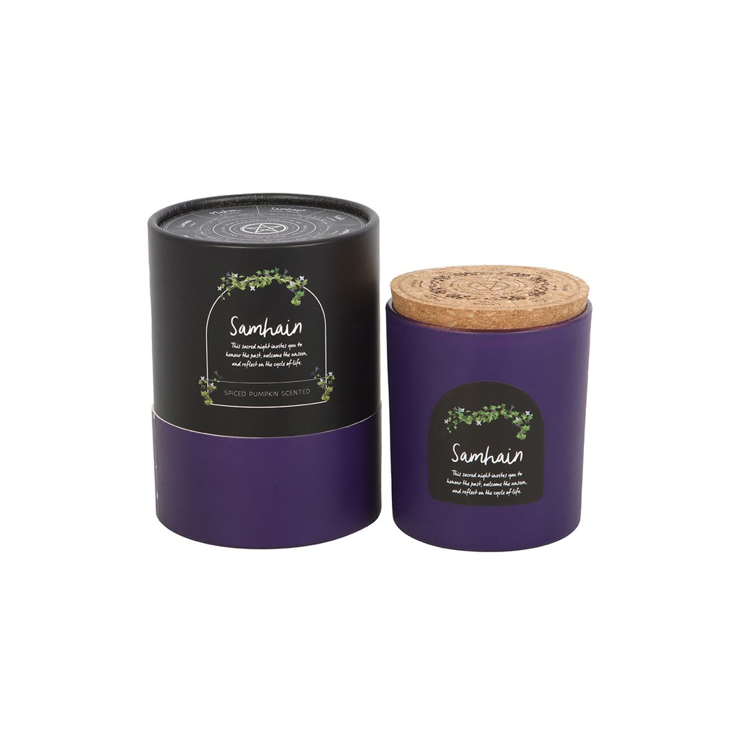 Samhain Spiced Pumpkin Wheel of the Year Candle - Image 4