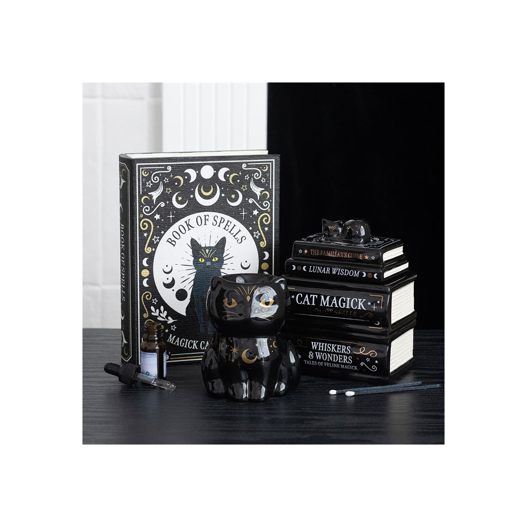 Black Cat Magick Book of Spells Shaped Storage Box - Image 5