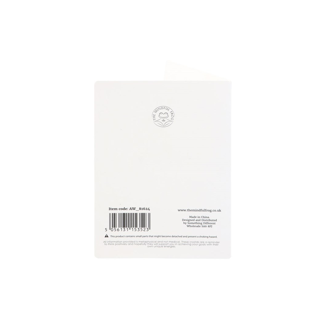 Out Of This World Tiger's Eye Crystal Moon Greeting Card - Image 3
