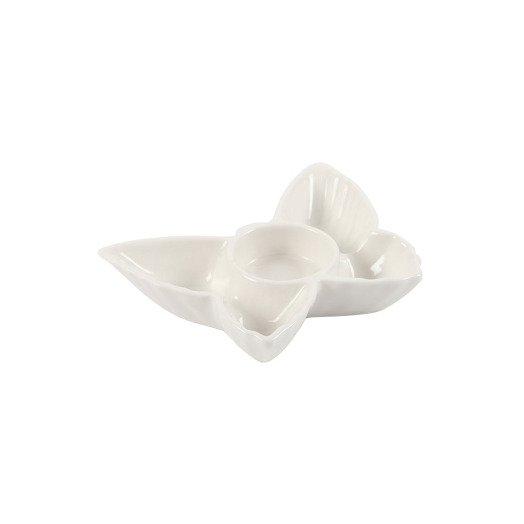 White Butterfly Tealight Candle Holder - Image 3