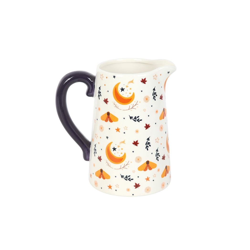 Autumn Magic Harvest Moon Print Ceramic Flower Jug - Image 2