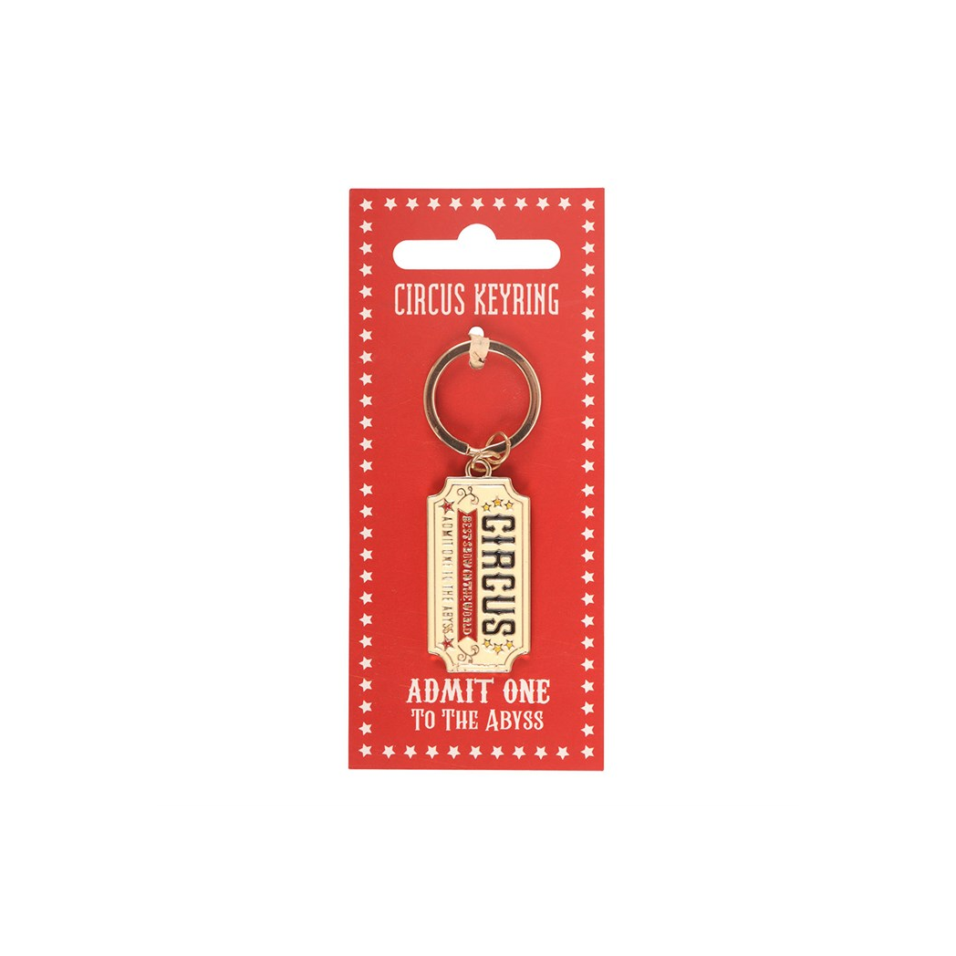 Admit One to the Abyss Circus Ticket Keyring - Image 2