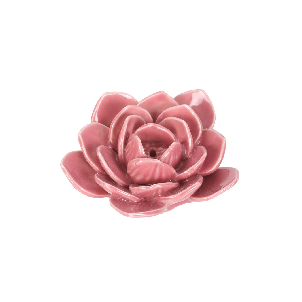 Pink Water Lily Incense Stick Holder - Image 3