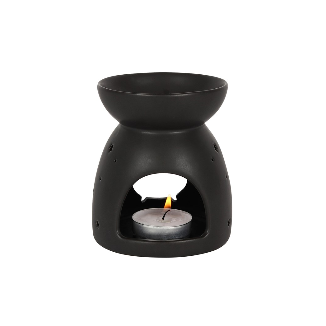Black Cauldron Cut Out Oil Burner - Image 2