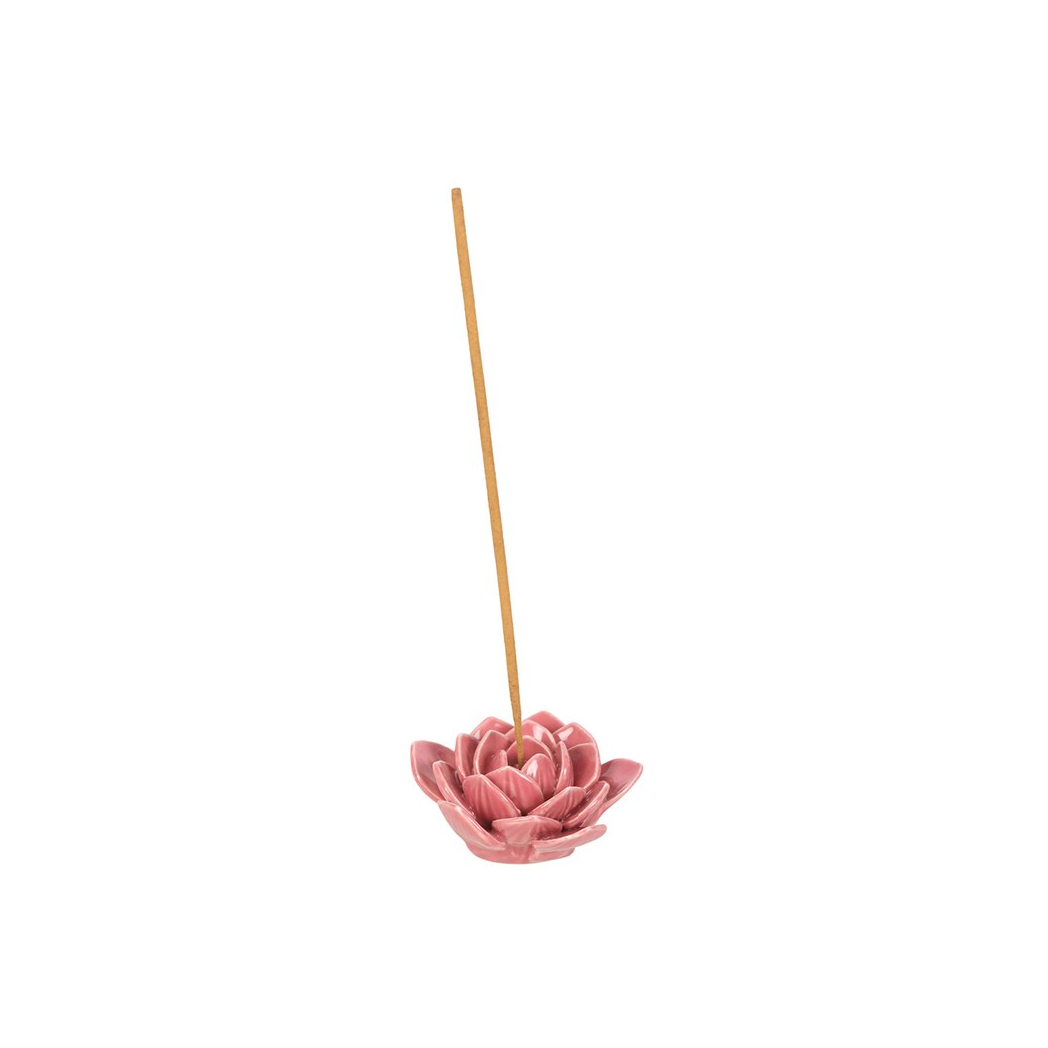 Pink Water Lily Incense Stick Holder - Image 2