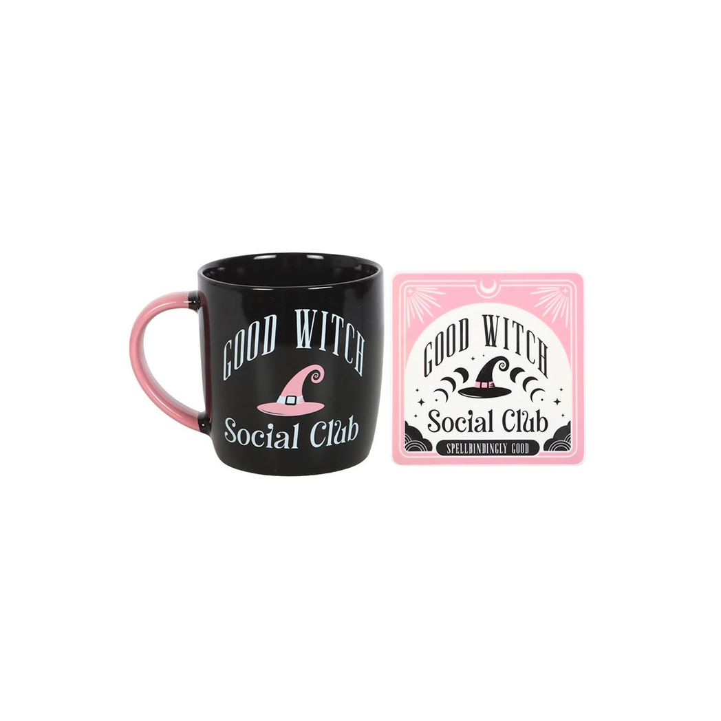 Good Witch Social Club Mug and Coaster Set - Image 2
