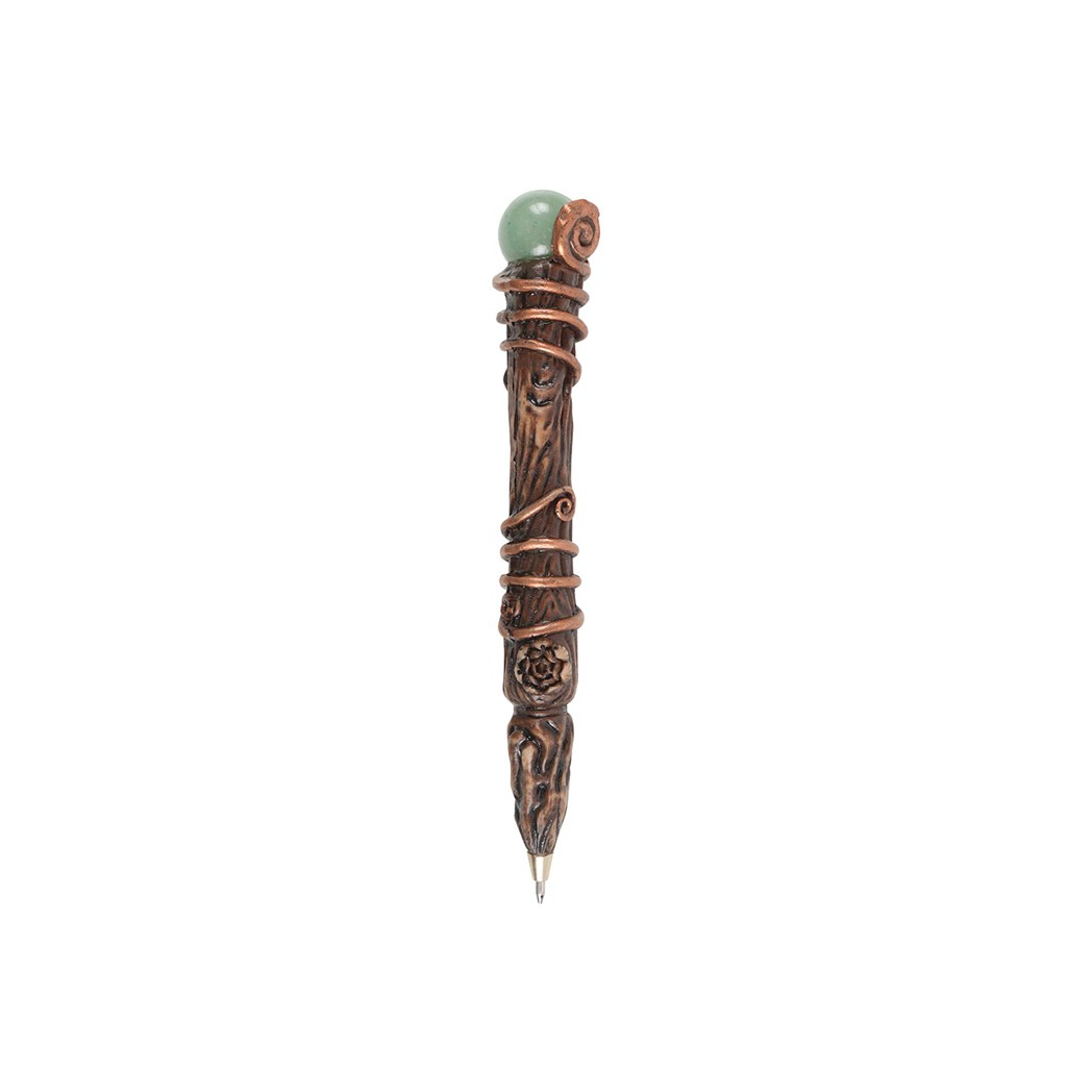 Abundance Green Aventurine Crystal Wand Pen - Image 4