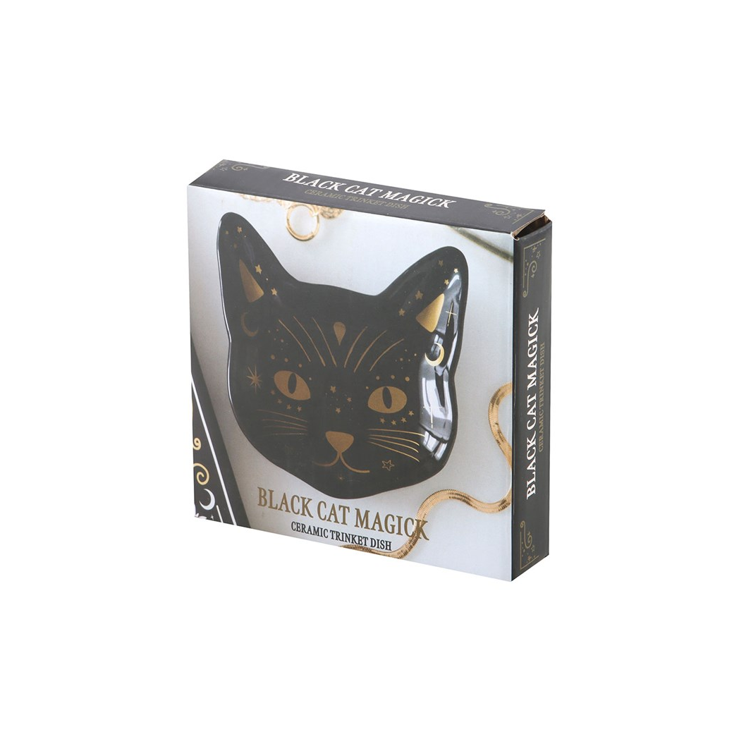 Magick Black Cat Face Trinket Dish - Image 4