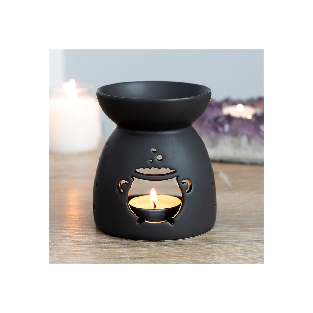 Black Cauldron Cut Out Oil Burner - Image 4