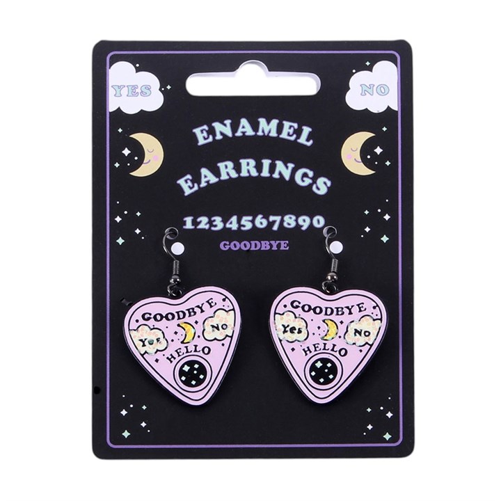 Pastel Talking Board Planchette Earrings - Image 2