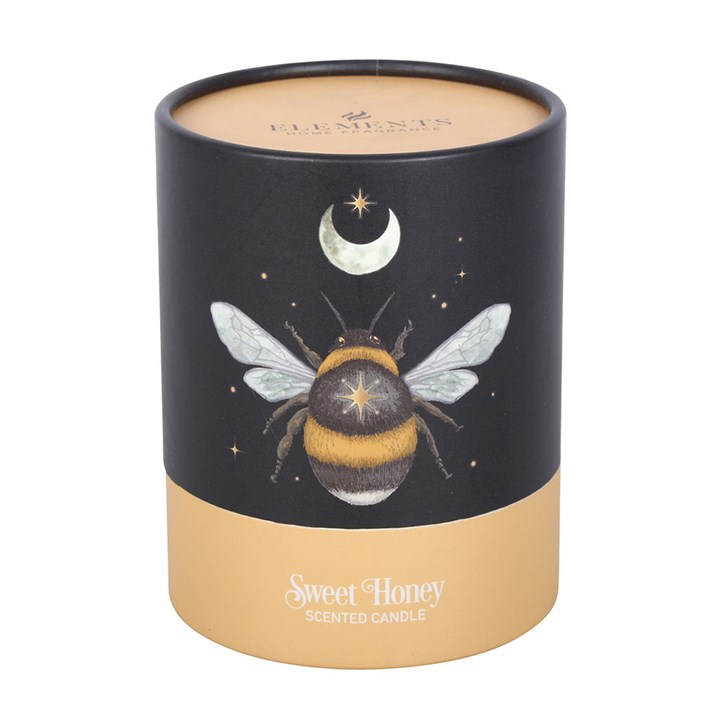 Forest Bee Sweet Honey Fragranced Glass Candle - Image 4