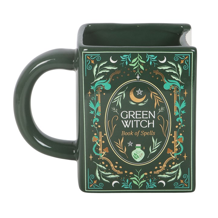 Green Witch Book Shaped Mug - Image 3
