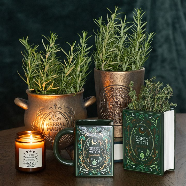 Green Witch Book Shaped Mug - Image 5