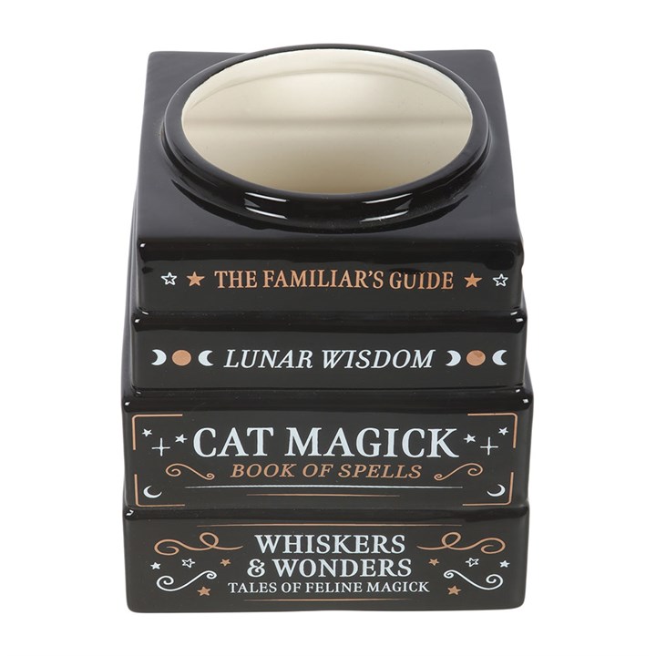 Black Cat Magick Book Stack Vase - Image 4