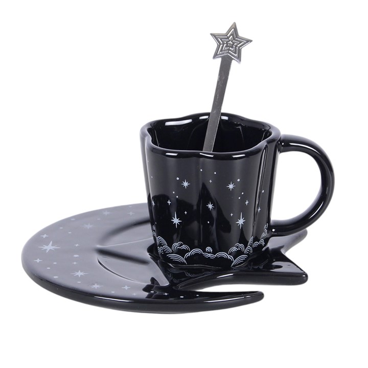 Spellbound Sky Espresso Cup, Saucer and Spoon Set - Image 2