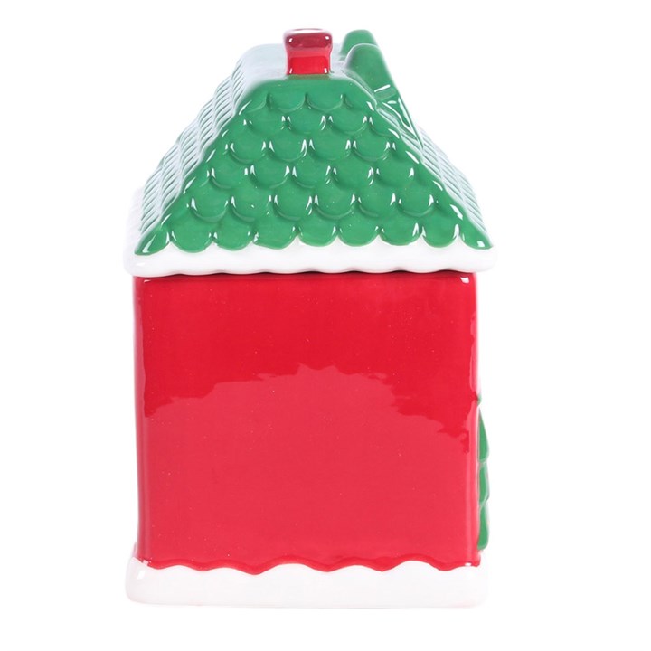 Red Christmas House Oil Burner - Image 4