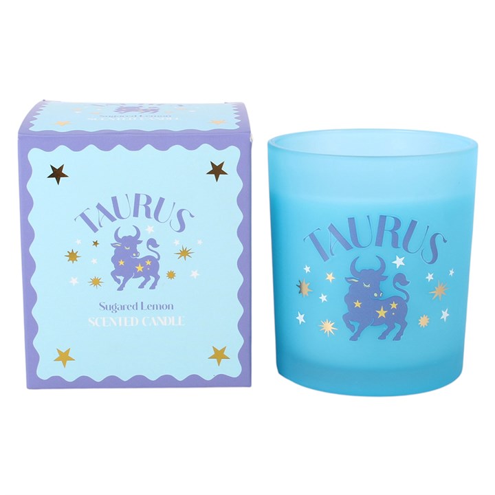 Zodiac Zest Taurus Sugared Lemon Candle - Image 2