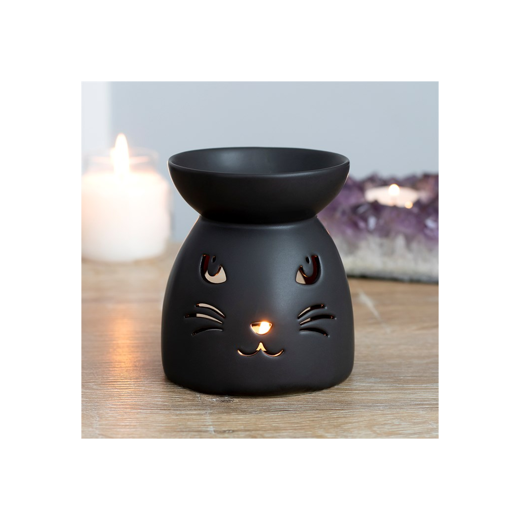 Black Cat Cut Out Oil Burner and Wax Warmer - Image 4