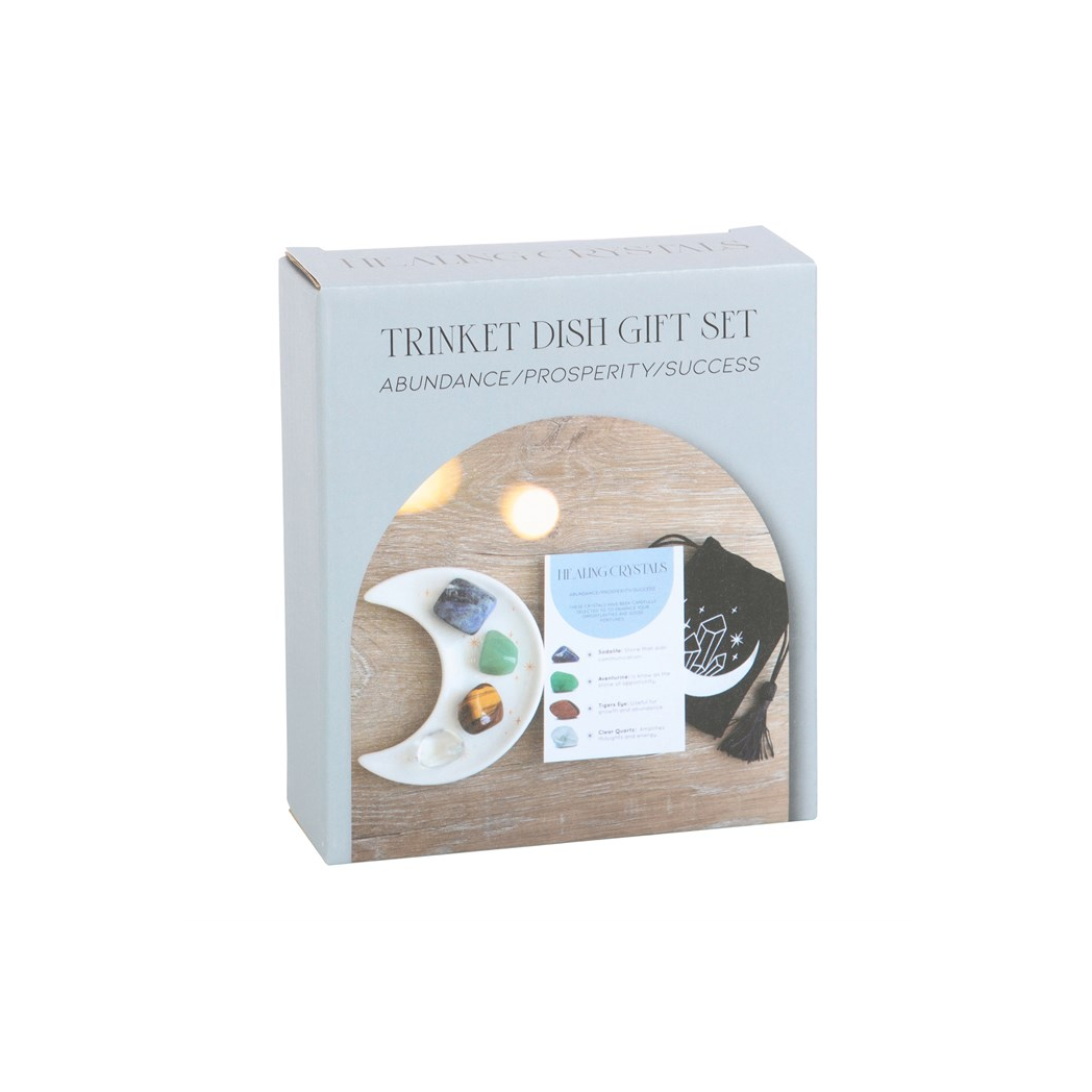 Success Healing Crystal Set with Moon Trinket Dish - Image 5