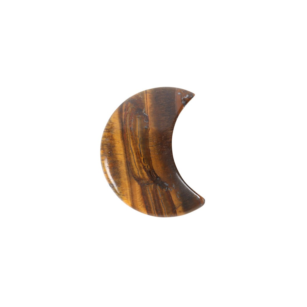 Out Of This World Tiger's Eye Crystal Moon Greeting Card - Image 4