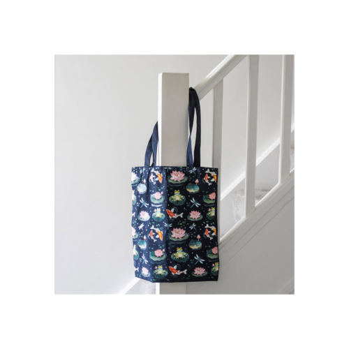 Pond Print Polycotton Tote Bag