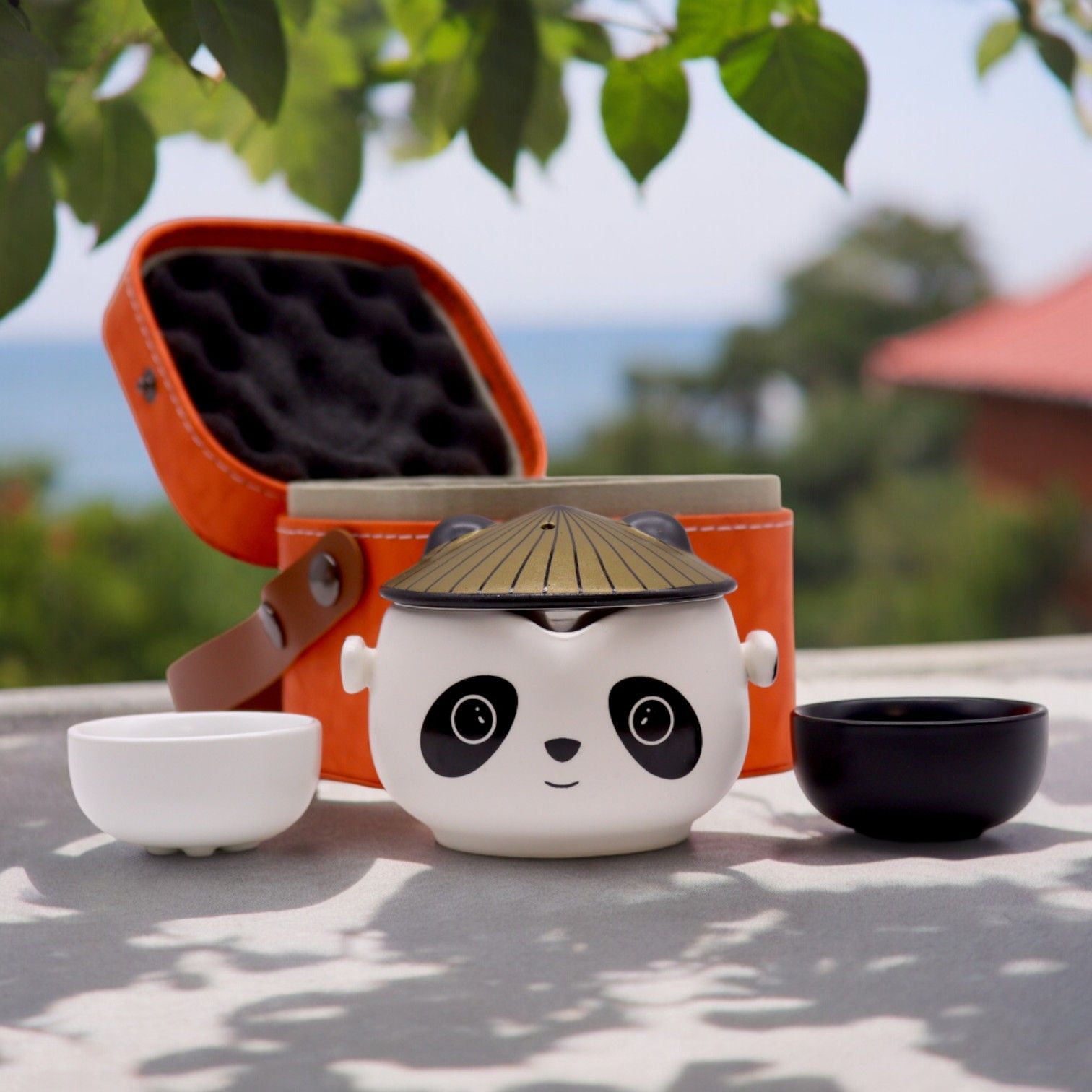 Kung Fu Panda Teapot Set - Two Cups - Travel Pack - Image 4
