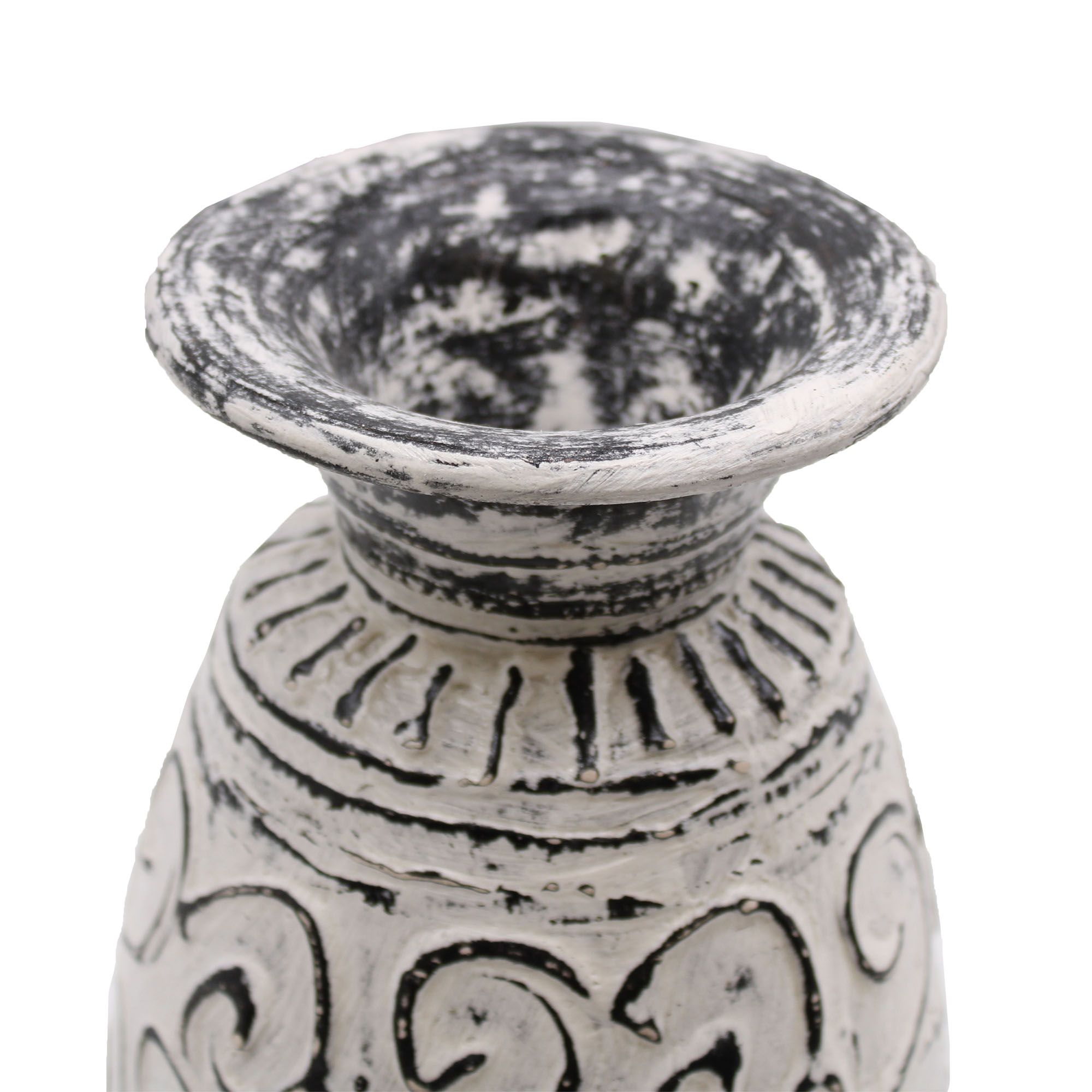 Swirls Shaped Vase - Cream - Image 5