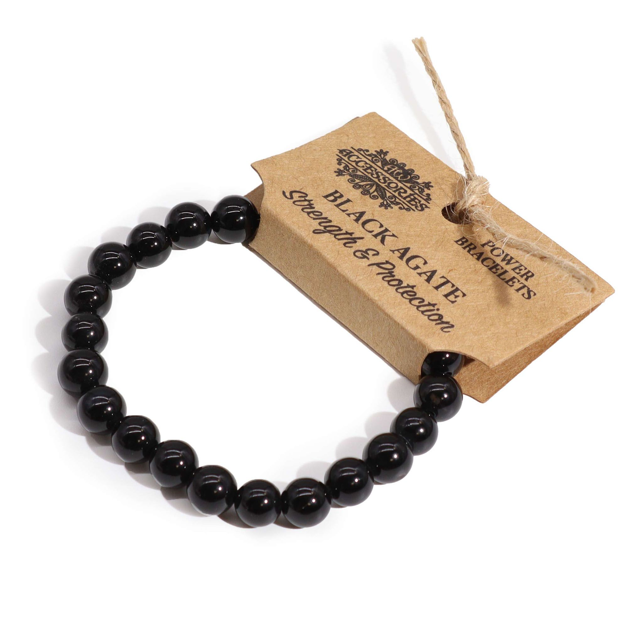 Power Bracelet - Black Agate - Image 2