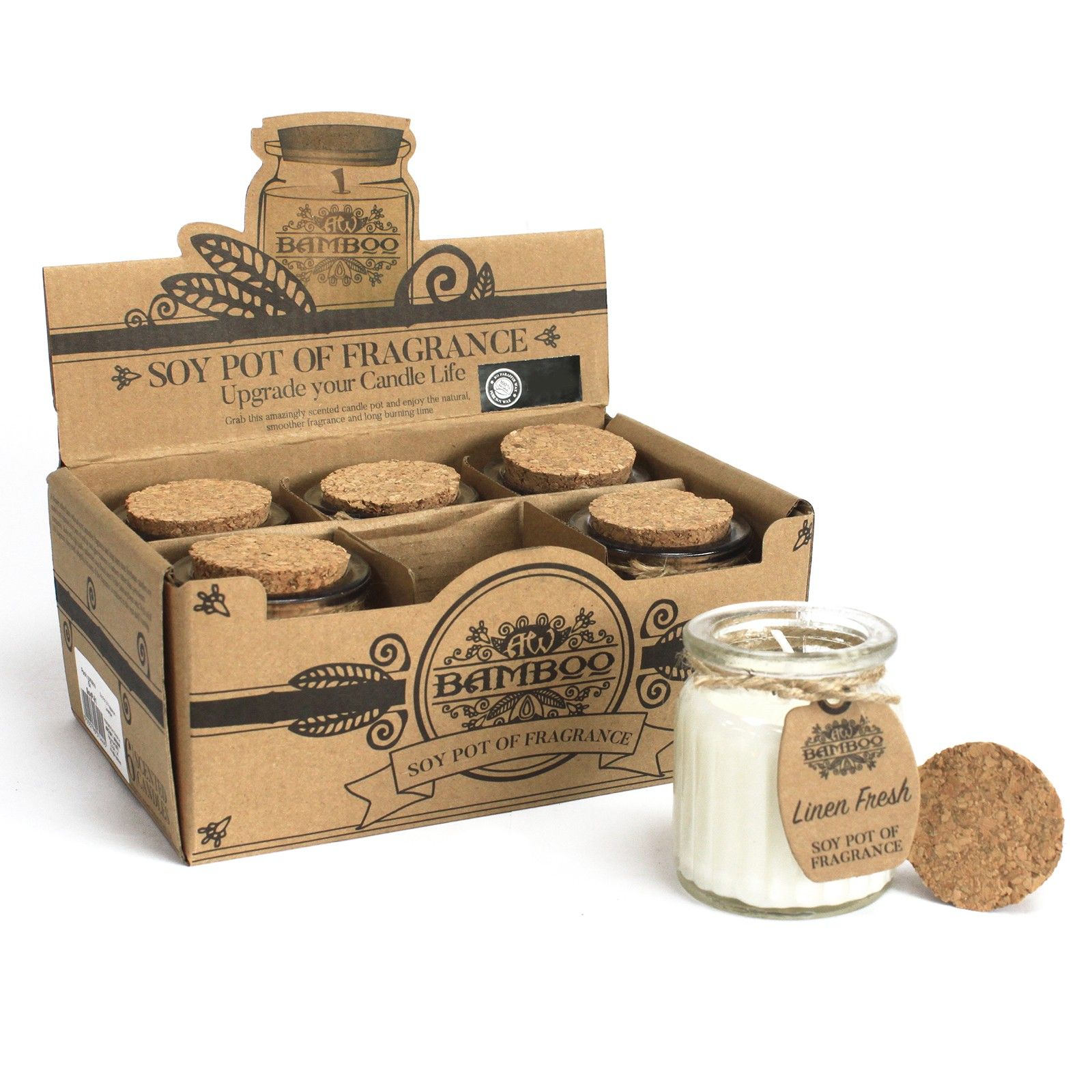 Linen Fresh Soy Pot of Fragrance Candles - Image 4