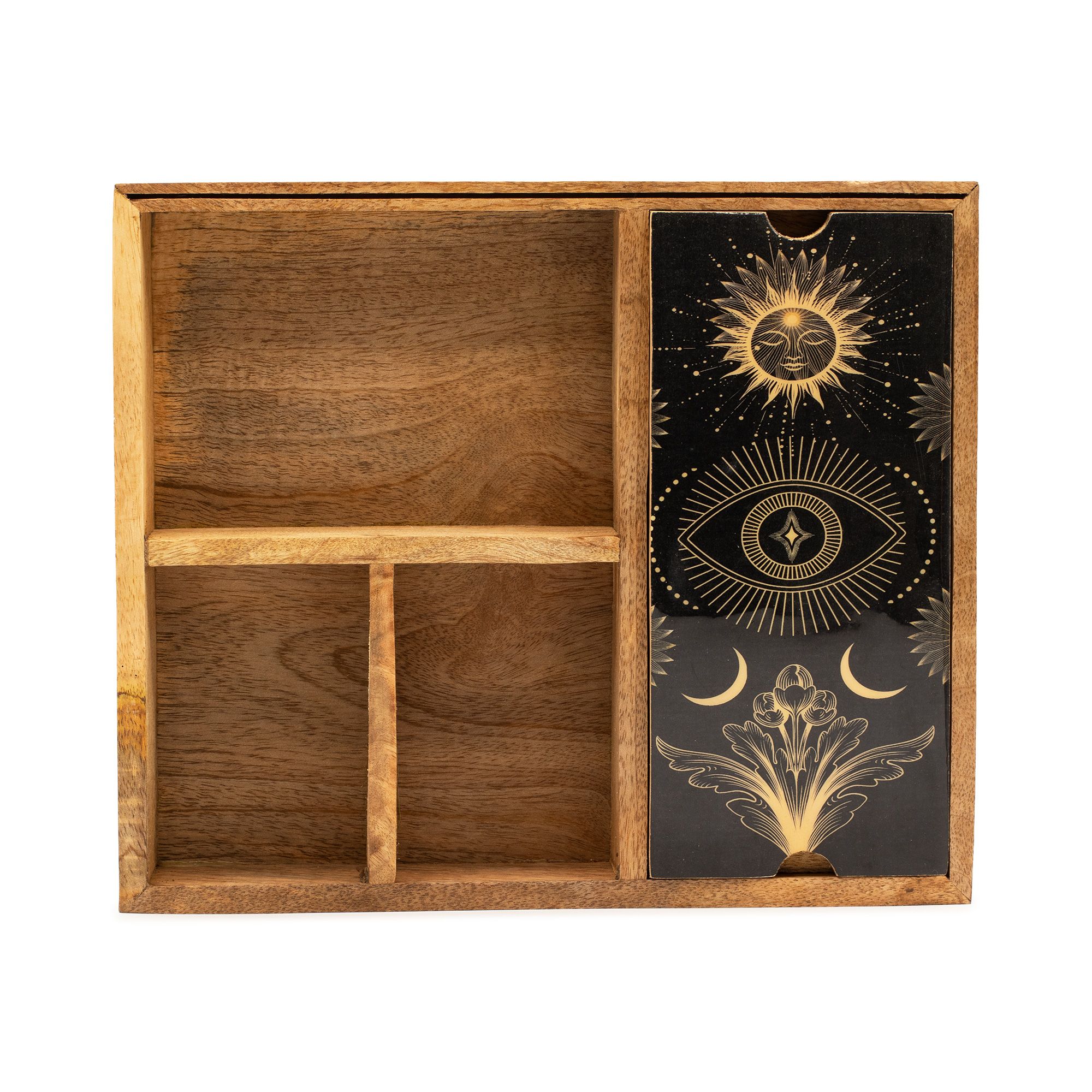 Four Section Tarot Box with Card Holder - Image 2